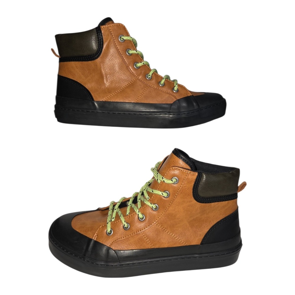Old Navy All Weather Hi High Top Sneakers Tan Black 647462-01β Womens 6